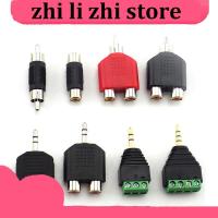 zhilizhi Store 3.5mm Plug to 2 RCA Jack Adapter Male to Female 3.5 to AV Audio Connector 2 in 1 Stereo Headset Dual Headphone