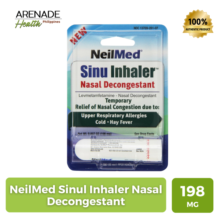 NeilMed Sinul Inhaler Nasal Decongestant 0.007 oz / 198mg | Lazada PH