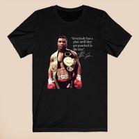 2023 Iron Mike Tyson Quotes Mens Black T-Shirt Size S-6XL