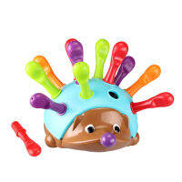 1Pcs Training Focused on Childrens Fine Motor Hand-Eye Coordination Fight Inserted Hedgehog Baby Educational Toy