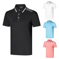 New summer golf mens short-sleeved breathable outdoor sports quick-drying jersey perspiration t-shirt Polo