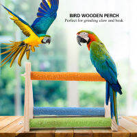 ของเล่นกิ่งไม้แท่นไม้ธรรมชาติสำหรับนกค๊อกคาเทลมาคอว์ Budgies