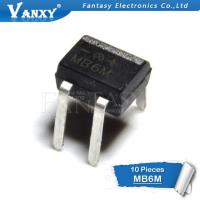 10pcs MB6M DIP-4 สะพานวงจรเรียงกระแส 600V 0.5A ใหม่เดิม