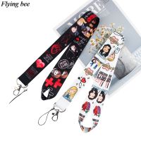 Flyingbee Cartoon Phone Keychain Lanyard For Keys ID Card Badge Holders Necklace Keycord Webbing X0910