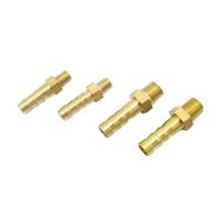 5PCS 2.5mm 3mm 4mm 5mm 6mm 8mm 10mm OD Hose Barb M3 M4 M5 M6 M8 Metric Male Thread Brass Pipe Fitting Coupler Connector Adapter