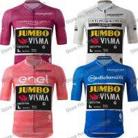 ร้อน2023จัมโบ้ Visma สีชมพูอิตาลีทัวร์ขี่จักรยานเสื้อผ้าฤดูร้อนขี่จักรยานย์ผู้ชายจักรยานถนนเสื้อจักรยาน MTB M Aillot