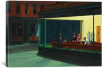 Nighthawks ผ้าใบพิมพ์โดยกระโดดเอ็ดเวิร์ดโดย5นิ้วไอเดียของขวัญลึก