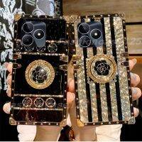 เคสสำหรับ Realme C55 C53 C35 Narzo 50A Prime RealmeC53 NFC 4G 2023 2022ผู้หญิงเคสใส่โทรศัพท์ฝาหลังเคสกันกระแทกมือถือที่วางแหวนวาว