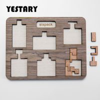 YESTARY Bottle 3D Wooden Puzzle Toys Jigsaw Puzzle Toys Board Games Brain Tease Ten Level Difficulty Tangram Toy For Adults Gift