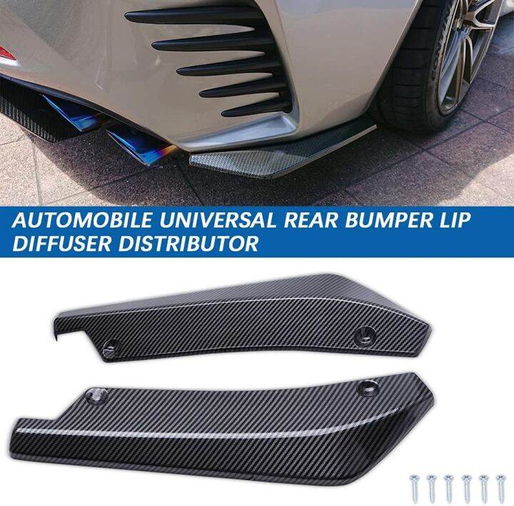 Universal kereta belakang Bumper Splitters Fin Spoiler Side Canard