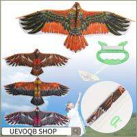 UEVOQB SHOP กีฬากลางแจ้ง ของขวัญสำหรับเด็ก DIY สายว่าว 30 เมตร Flat Eagle นกบิน ว่าว 1.1 ม. ของเล่น