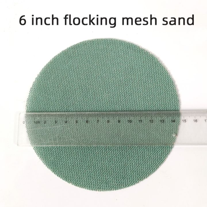cw-6-inch-150mm-car-sandpaper-suitable-mirka-mesh-round-flocking-sheet-polishing-putty-self-adhesive