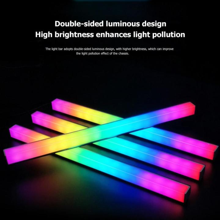 coolmoon-โคมไฟสร้างบรรยากาศสี-led-rgb-แม่เหล็กอะลูมิเนียมริ้วสายไฟ30ซม