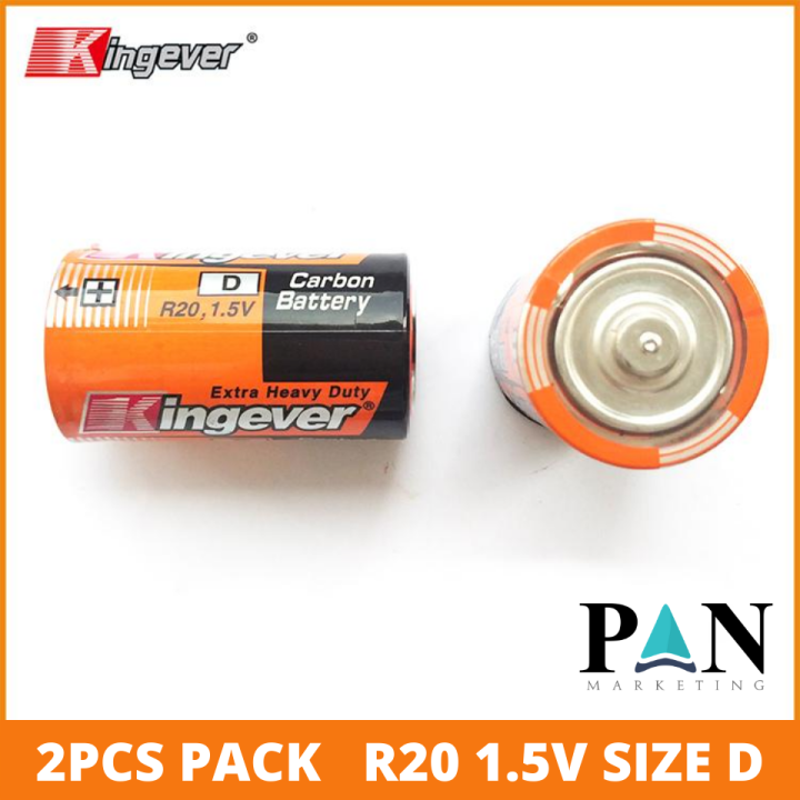 [Ready Stock] Kingever Battery R20 1.5V Size D Extra Heavy Duty Carbon