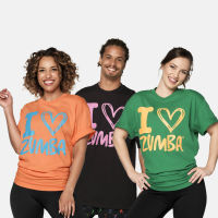 Destination Zumba Tee - One Size (เสื้อยืดฟรีไซส์ออกกำลังกายซุมบ้า)