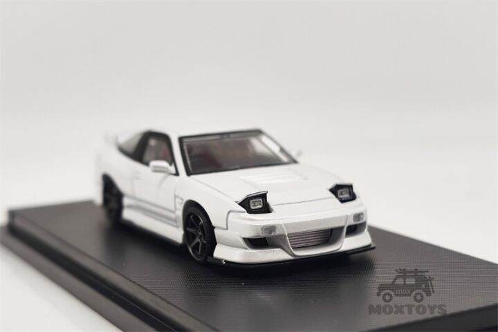 micro-turbo-1-64-nissan-180sx-metallic-white-diecast-model-car