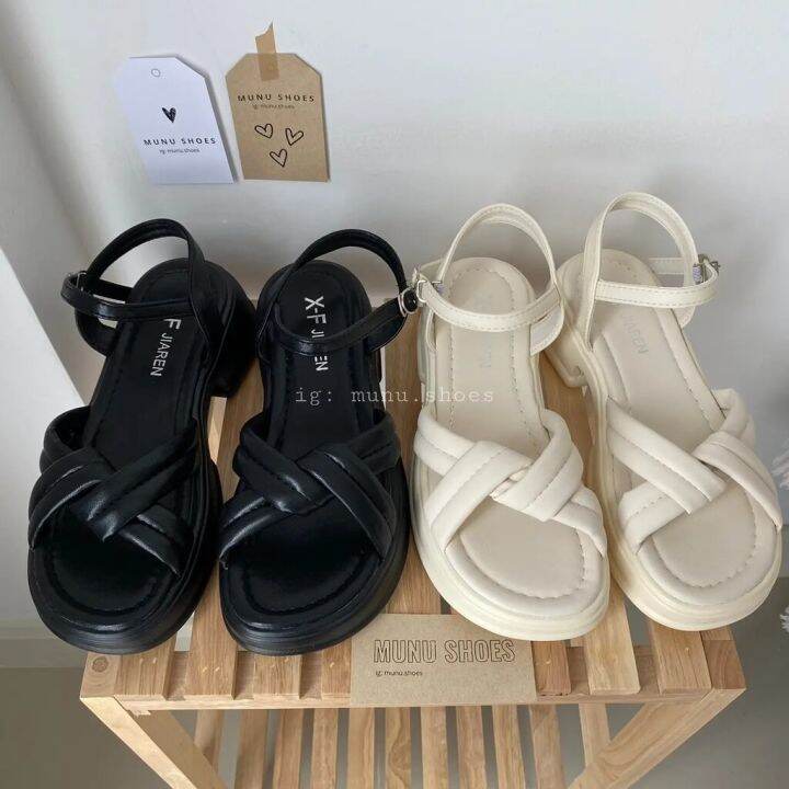 พร้อมส่ง-fairy-style-sandals-รองเท้ารัดส้นสไตล์เกาหลี