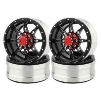 4pcs Aluminum Alloy Metal 1.9 Beadlock Wheel Rims Hubs for 1/10 AXIAL SCX10 SCX10 III CC01 D90 RC Crawler Upgrade Parts