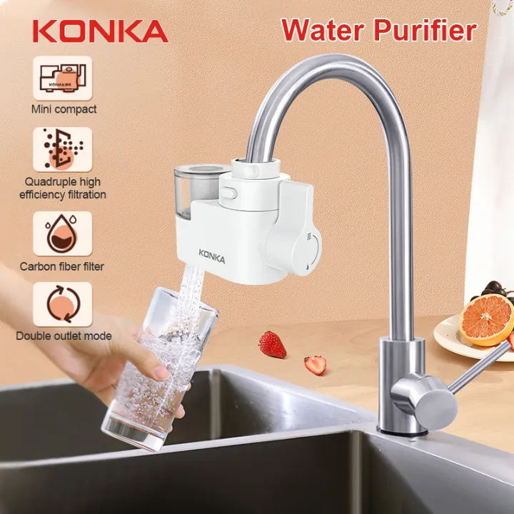 Konka Faucet Water Purifiers Carbon Filter Dual Outlet Kitchen Water 