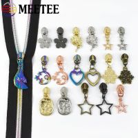 ◈ 5Pcs 5 Zipper Sliders Pulls for Nylon Zipper Tape Bag Zippers Heads Jacket Pocket Decorative Zip Puller DIY Sewing Accessories