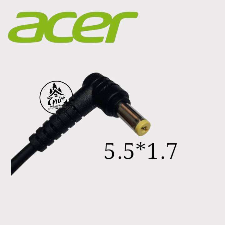 อะแดปเตอร์โน๊ตบุ๊ค-ของแท้-acer-19v-3-42a-65w-หัวขนาด-5-5-1-7mm-พร้อมสายไฟac-power-สายชาร์จไฟ-notebook-adapter