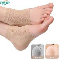 ❄✜ 1Pair Gel Silicone Heel Protector Sleeve Heel Pads Heel Cups Plantar Fasciitis Support Feet Care Skin Repair Cushion Half-yard