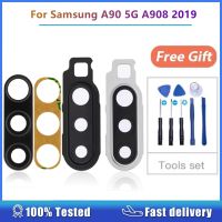 สําหรับ Samsung Galaxy A90 5G A908 2019 ด้านหลังกล้องกรอบกรอบฝาครอบกระจกเลนส์อะไหล่ทดแทน