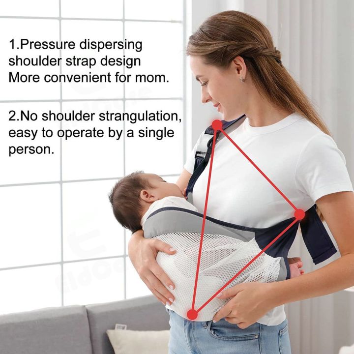 cod-เป้อุ้มเด็กทารกแรกเกิด-baby-carrier-sling-กระเป๋าอุ้มเด็ก-0-36m-ให้นมบุตร-สะดวก-เป้อุ้มเด็ก-มัลติฟังก์ชั่นเป้อุ้มเด็กน้ำหนักเบา-เป้อุ้มเด็กด้านหน้า-อเนกประสงค์และเรียบง่ายสำหรับทารกแรกเกิด-ให้นมบุ