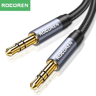 Rocoren 3.5mm Jack Audio Cable Jack 3.5 mm Male to Male Audio Aux Cable For Phone Headphone Car MP3 Speaker Computer Aux Cord 5M