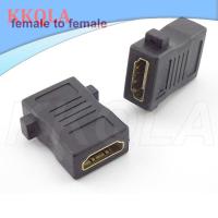 QKKQLA HDMI-compatible female to Female Coupler mount Panel Cable Adapter Converters straight for 1080P HDTV Cable Extension