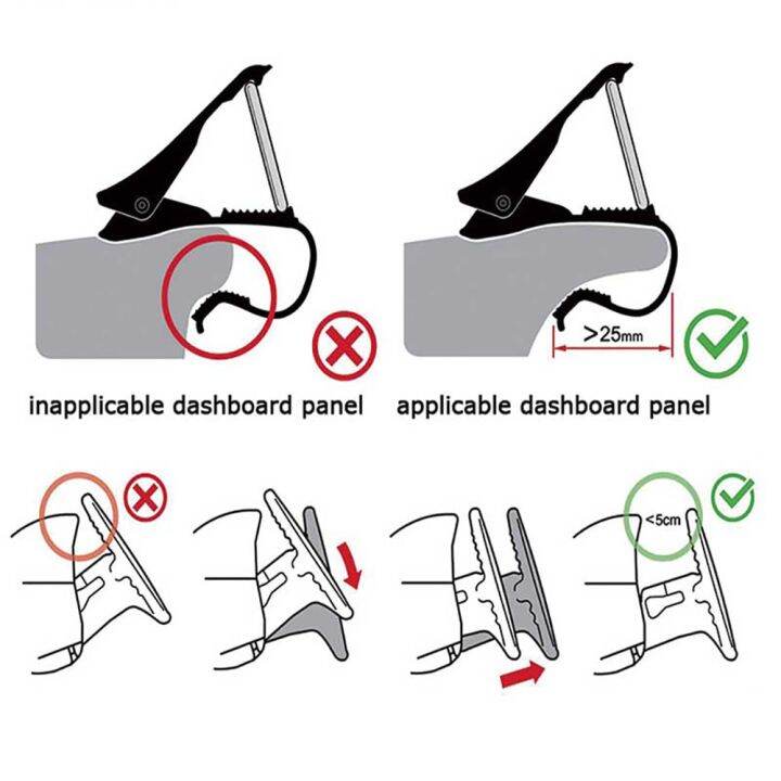 ขาตั้งที่ยึด-gps-โทรศัพท์ในรถยนต์คลิปเก็บสายสำหรับ13-12-8-pro-เหมาะสำหรับ-samsung-เหมาะสำหรับ-xiaomi-แผงหน้าปัดรถยนต์ปรับได้หลากหลายแท่นยึดนาวิเกเตอร์