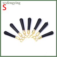 Wxfengying 10ชิ้น Peralatan Pancing หัวทองแดงทุ่นลอยตกปลาที่นั่งส่วนที่เหลือการลอยหมุน