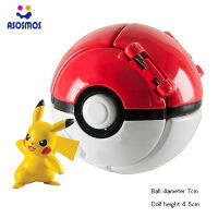 ASM Pokemon Poke Ball Flip Pet Blast ของเล่น Action Figures ของขวัญของเล่นสำหรับเด็กวันเกิด Decor เล่นรูปสำหรับเด็กของขวัญเด็ก Anime Collection ตกแต่งบ้าน