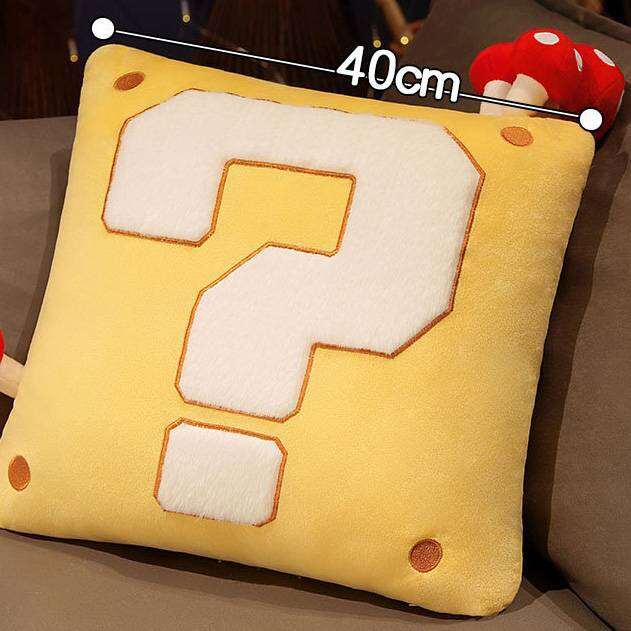 the-super-mario-bros-question-mark-block-throw-pillow-with-mushroom-gift-for-kids-home-decor-sofa-cushion