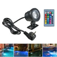 20W RGB Led Underwater Light Waterproof IP65 Fountain Pool Ponds Aquarium Tank Lamp 16 color+ Remote controller Spot Lights