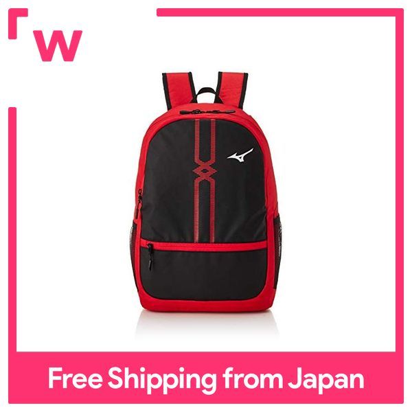 กระเป๋าเป้สะพายหลัง-mizuno-mc-line-25l-33jd1201สีดำ-สีแดง