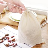 3Pcs/Set Mesh Bag Filter Bag Reusable Cotton Linen Food Nut Milk Bean Muslin Fish Soup Cook Boiling Spice Filter Soy Milk Filter