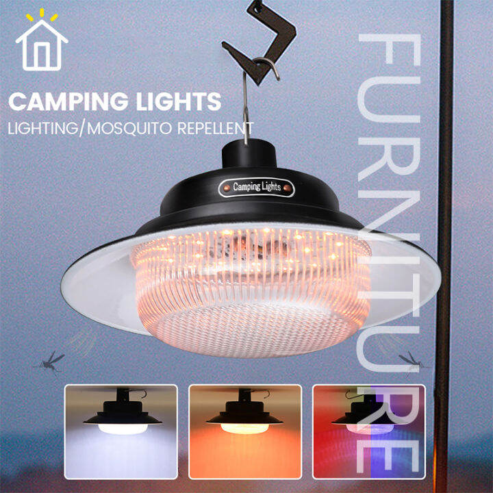 ⚡FT⚡Outdoor camping mosquito repellent light 20W30W USB charging tent