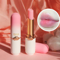 ?ลิปสติกลิปบาล์มเปลี่ยนสีตามอุณหภูมิลิปบํารุงริมฝีปากOMGA Peace kissสีนมเย็นLipstick?-8006