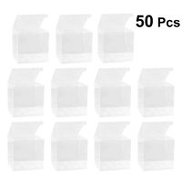 50pcs Plastic Boxes Gifts Pvc Packing Transparent Wedding Favors