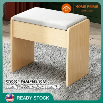 Amazon.com: SDHENAILIAN Vanity Stool Dining Chair White Vintage Dressing  Table Stool Padded Stool for Dressing Soft Vanity Makeup Stool Makeup Seat  for Bedroom with Rubber : Home & Kitchen