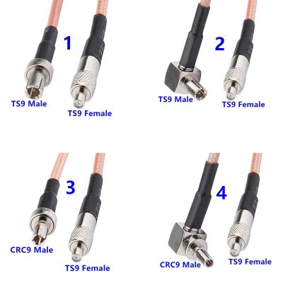 JXRF Connector TS9 Female to TS9 CRC9 Male Extension Cable RG316 Adapter Coaxial Pigtail Cable For 3G 4G Antenna