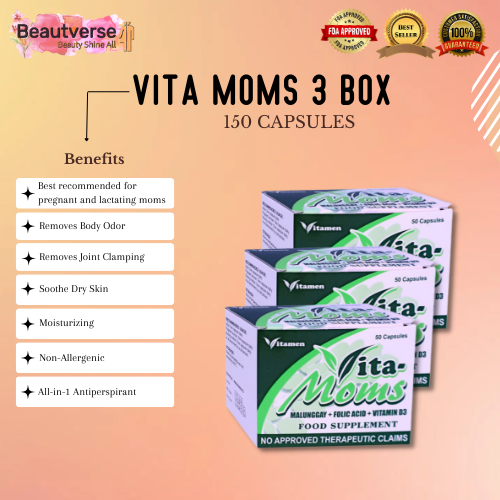 Vita Moms Malunggay Food Supplements (150 Capsules)   Mother Milk 