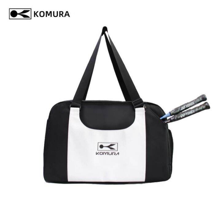 new-komura-gucun-tennis-badminton-bag-one-shoulder-2-packs-carrying-bag-handy-casual-large-capacity-shoes-and-clothing-accessories-bag