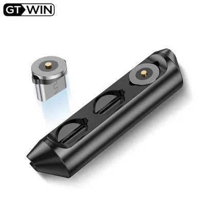 GTWIN Magnetic Plug Box Charging Adapter Plug Case For 8 Pin Type C Micro USB Magnet Charge Wire Connector Storage Container Electrical Connectors
