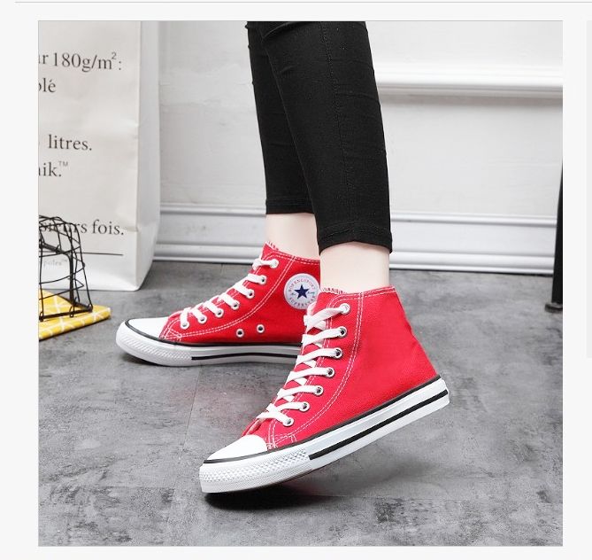 รองเท้าผ้าใบหุ้มข้อ-converse-all-star-classic-ผ้าใบแฟชั่นสไตล์เกาหลี-ใส่สบาย-ทนทาน-กระชับเท้า-สำหรับทุกโอกาส-ใส่ไปเรียน-ใส่ไปเที่ยว