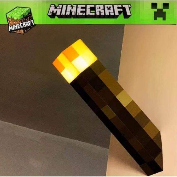 The new 2022 [Ready Stock] Light Up Torch LED Minecraft Hand Held or