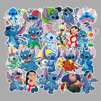 พร้อมส่ง!!การ์ตูน สติช Stitch สติกเกอร์กันน้ำรูปแบบที่แตกต่างกัน, 55 ชิ้น