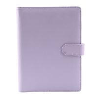 A5 Leather Notebook Binder with 16Pcs A5 Plastic Binder Pockets, Budget Envelope System,A5 Budget Planner Binder Cover