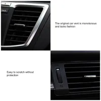 10Pcs Mouldings Auto Air Outlet Trim Strip Auto Air Vent Grilles ขอบ Trim รถยนต์แถบตกแต่งรถจัดแต่งทรงผมรถ Accessories